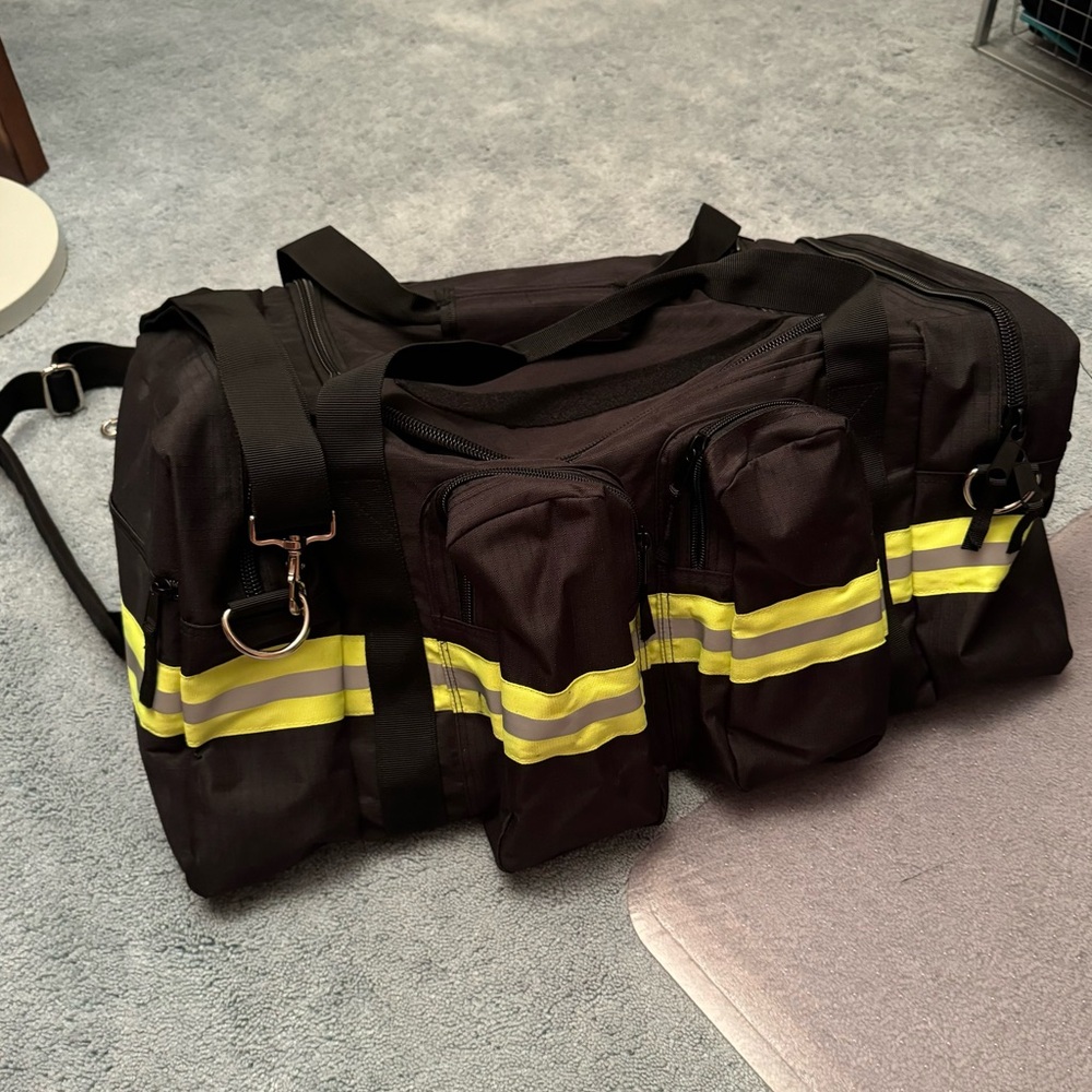 Firefighter Duffle Bag Turnout Gear Reflective